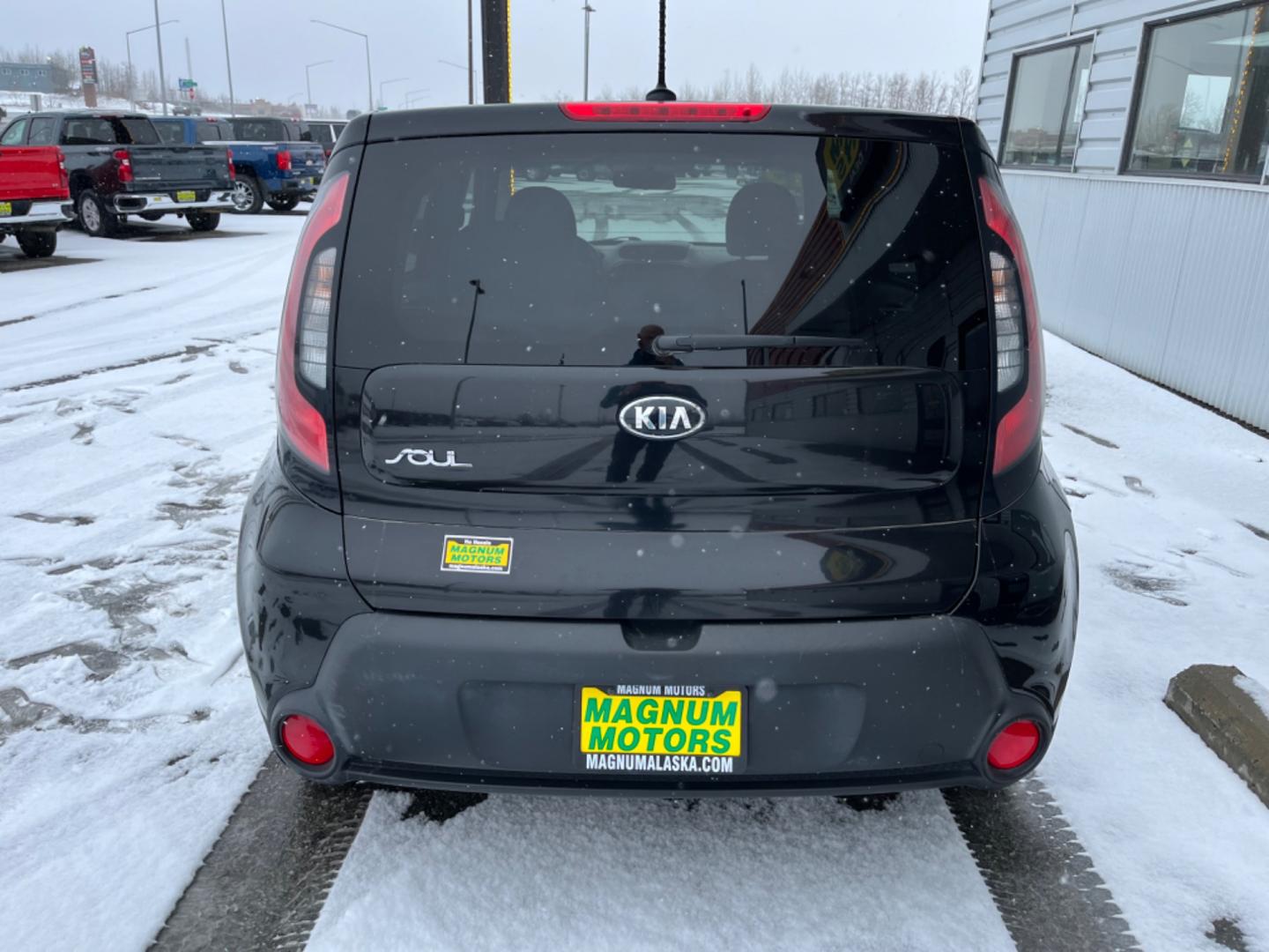 2015 Black /Black Kia Soul (KNDJN2A21F7) , located at 1960 Industrial Drive, Wasilla, 99654, (907) 274-2277, 61.573475, -149.400146 - Photo#3